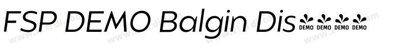 FSP DEMO Balgin Dis字体转换